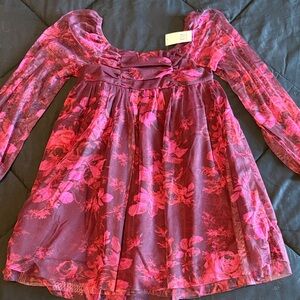 GAP Kids Pink and Red Floral Dress
